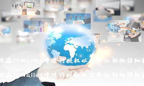 如何在TPWallet中进行授权以获取私钥的详细指南

如何在TPWallet中进行授权以获取私钥的详细指南